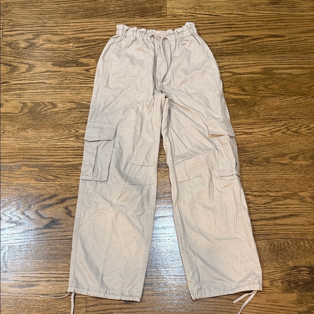 Abercrombie & Fitch Beige Cargo Pants